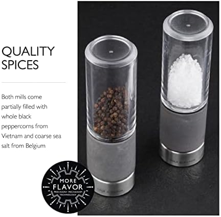 Cole Mason Regent Concrete Salt Pepper Mill Set