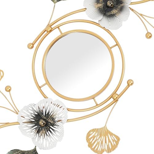 Mignonnememe Gold Ginkgo Leaf Vanity Mirror