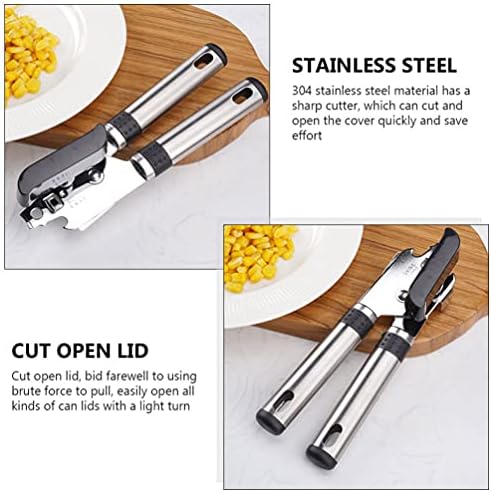 Hemoton Manual Can Opener with Wine Corkscrew