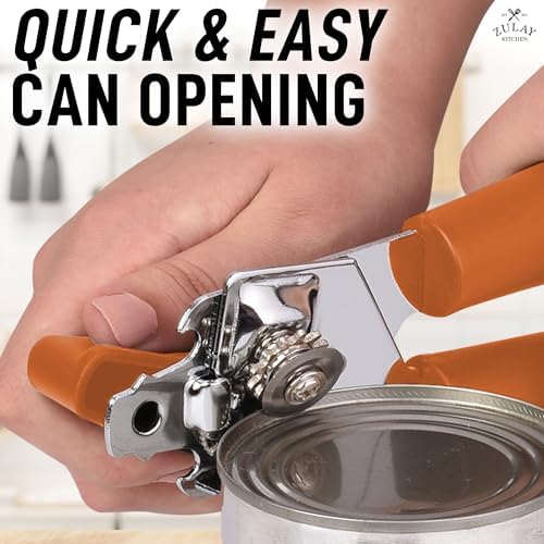 Zulay Kitchen Can Opener - Durable Stainless Steel Comfortable Grip