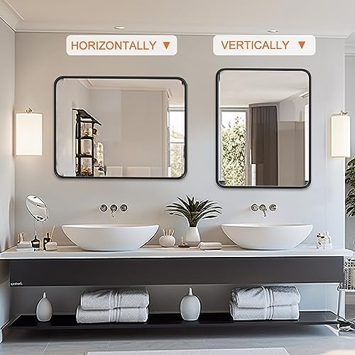 NEWBULIG 30x40 Wall Mounted Matte Mirror