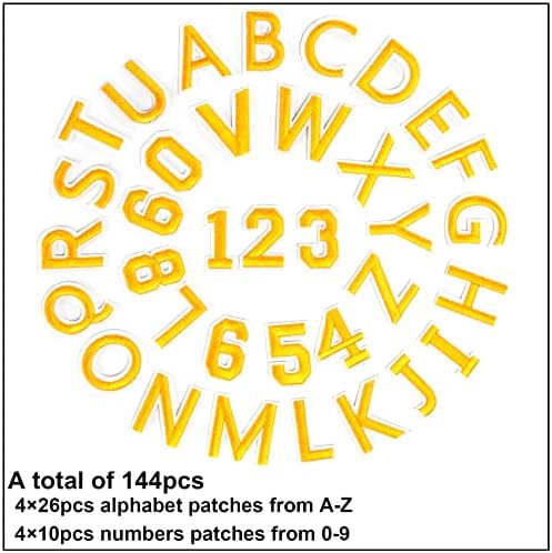 GYGYL 144 Piece Embroidered Applique Patch Set