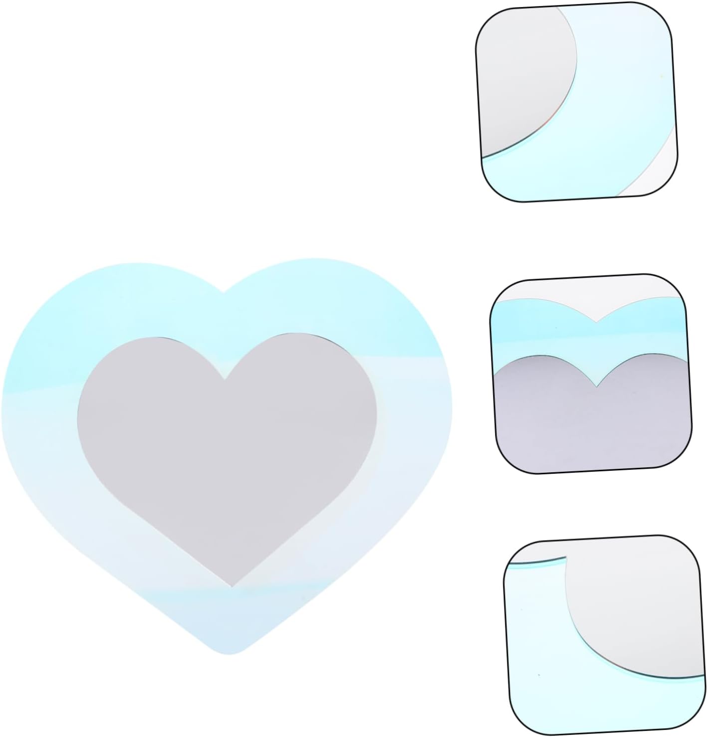 DECHOUS Wall Heart Mirror Decor Bathroom Living Room Mirror