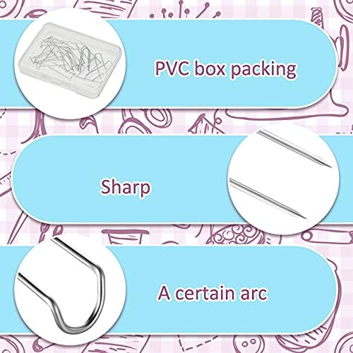 MTLEE 50-Piece U-Pins Stainless Steel Multi-Use for Crafts