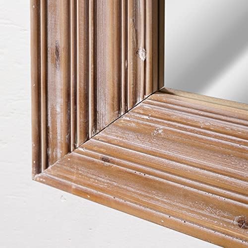 Head West Natural Whitewash Wood Accent Mirror - 30 x 40