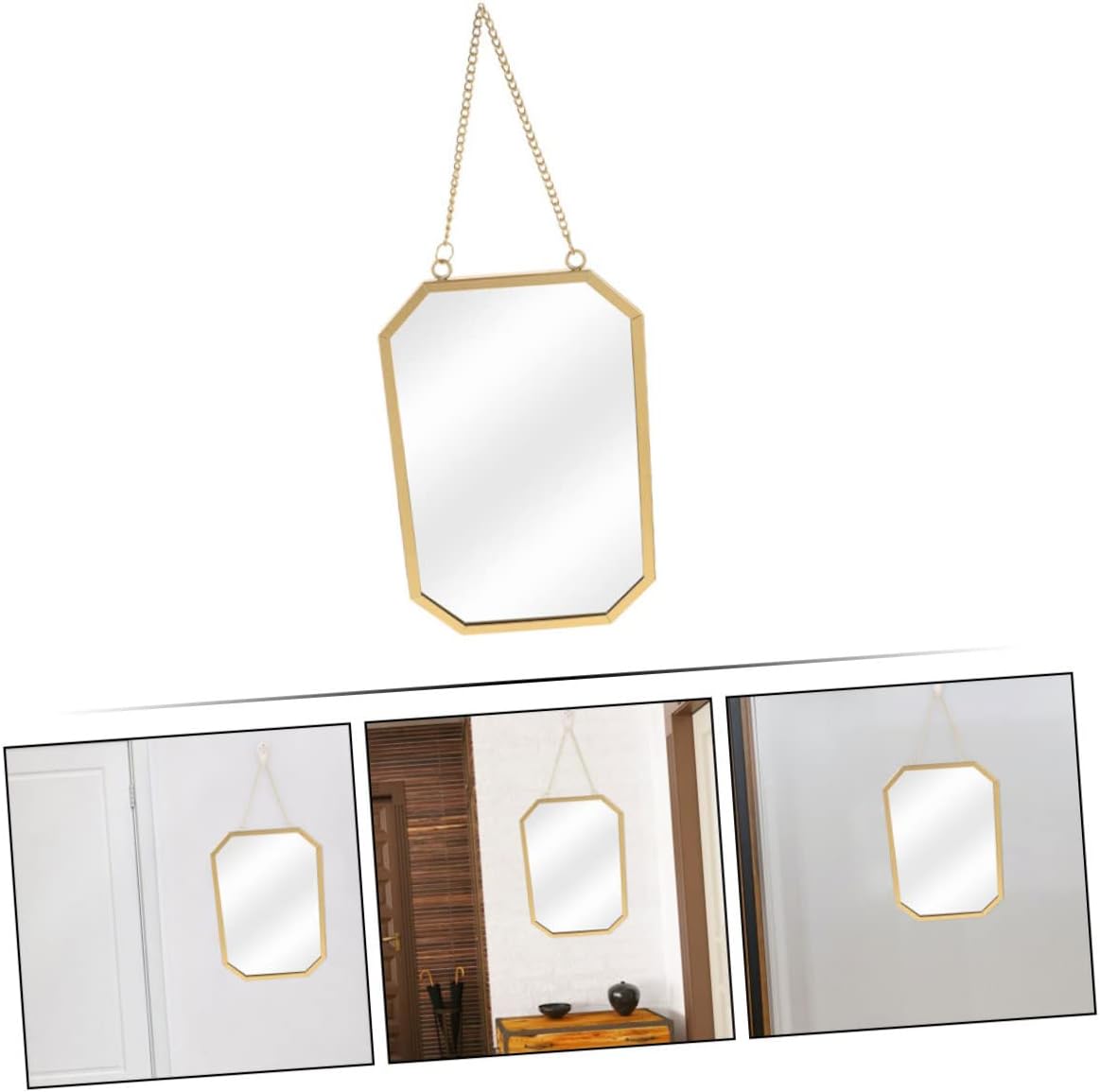 GLEAVI Wall Hanging Decorative Mirror for Bathroom Vanity Bedroom Design