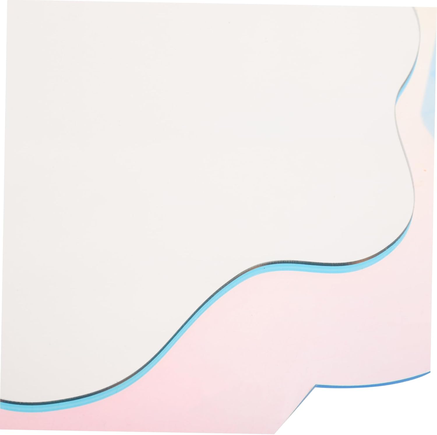 Unomor Cloud Shaped Wall Mirror with Colorful Waves