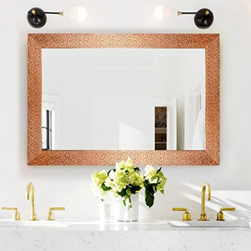 H-A 40x24 Inch Copper Bathroom Mirror