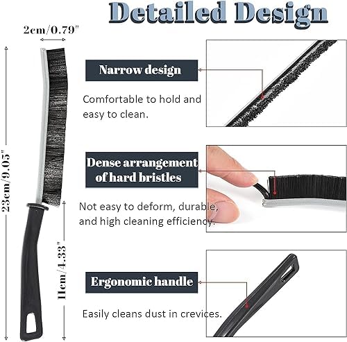 GIVSSES Crevice Cleaning Brush for Kitchen Bathroom Windows Tiles and Tracks