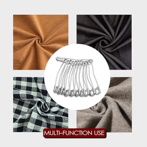 100 Pack Curved Safety Pins for Quilting 1