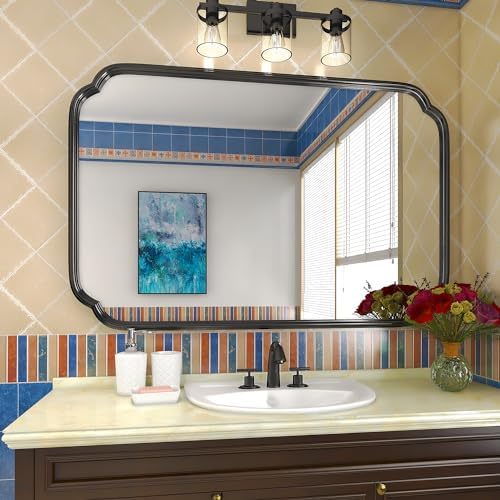 Ferytange 30x40 Black Bathroom Vanity Mirror