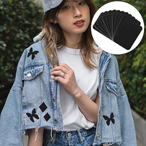 12 Pcs Premium Iron-on Patches for Denim Repair and Clothing Decor