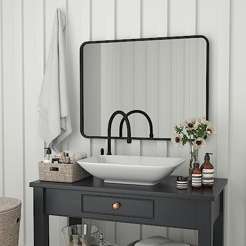 Flash Furniture Jada Wall Mirror 40x30 Matte Black