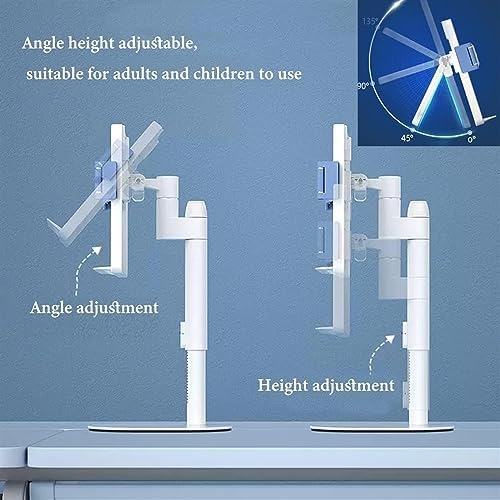 Adjustable Book Stand with Page Clips - Pink Blue
