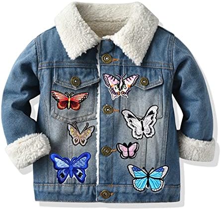 HinchJone 16 Pcs Embroidered Butterfly Applique Patches DIY Accessories for Clothes Bags Jeans