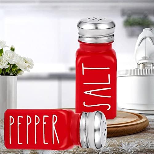 2Pcs Salt and Pepper Shakers with Words Printed