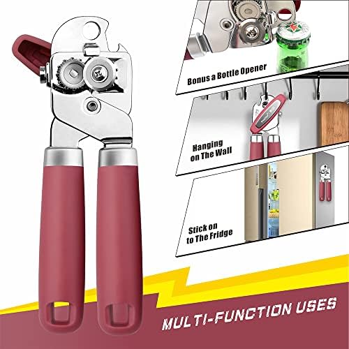 PrinChef Red Manual Can Opener with Magnet
