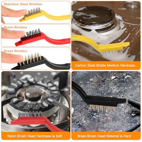 Lusofie Cleaning Scraper Set 6 Brush 2 Scraper