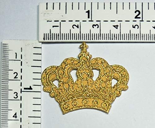 GS912 Mini Gold Crown Cartoon Iron-on Patches Set of 3