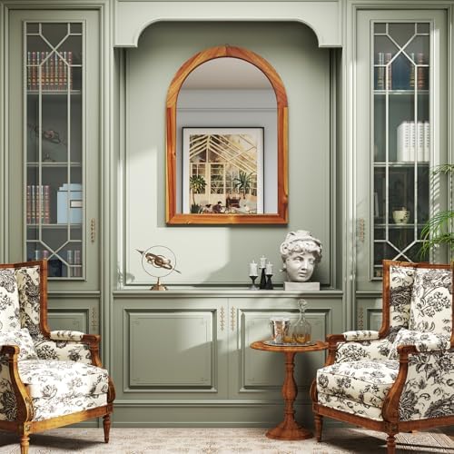 CHARMAID Farmhouse Wall Mirror 35x24 Arched