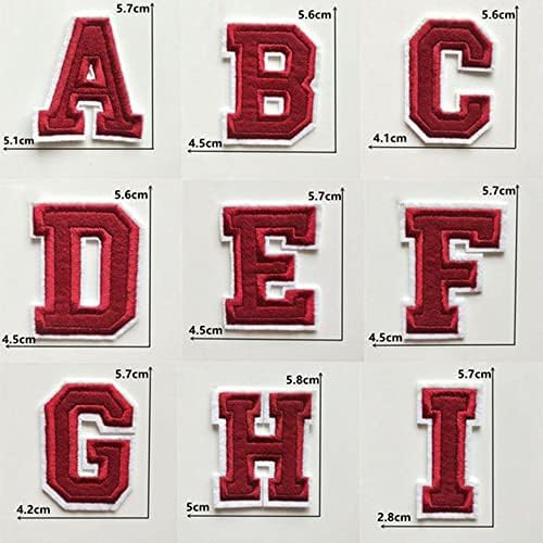 WEISHA Retro Alphabet Embroidery Patches 1PC