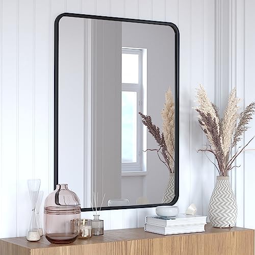 Flash Furniture Jada Wall Mirror 40x30 Matte Black