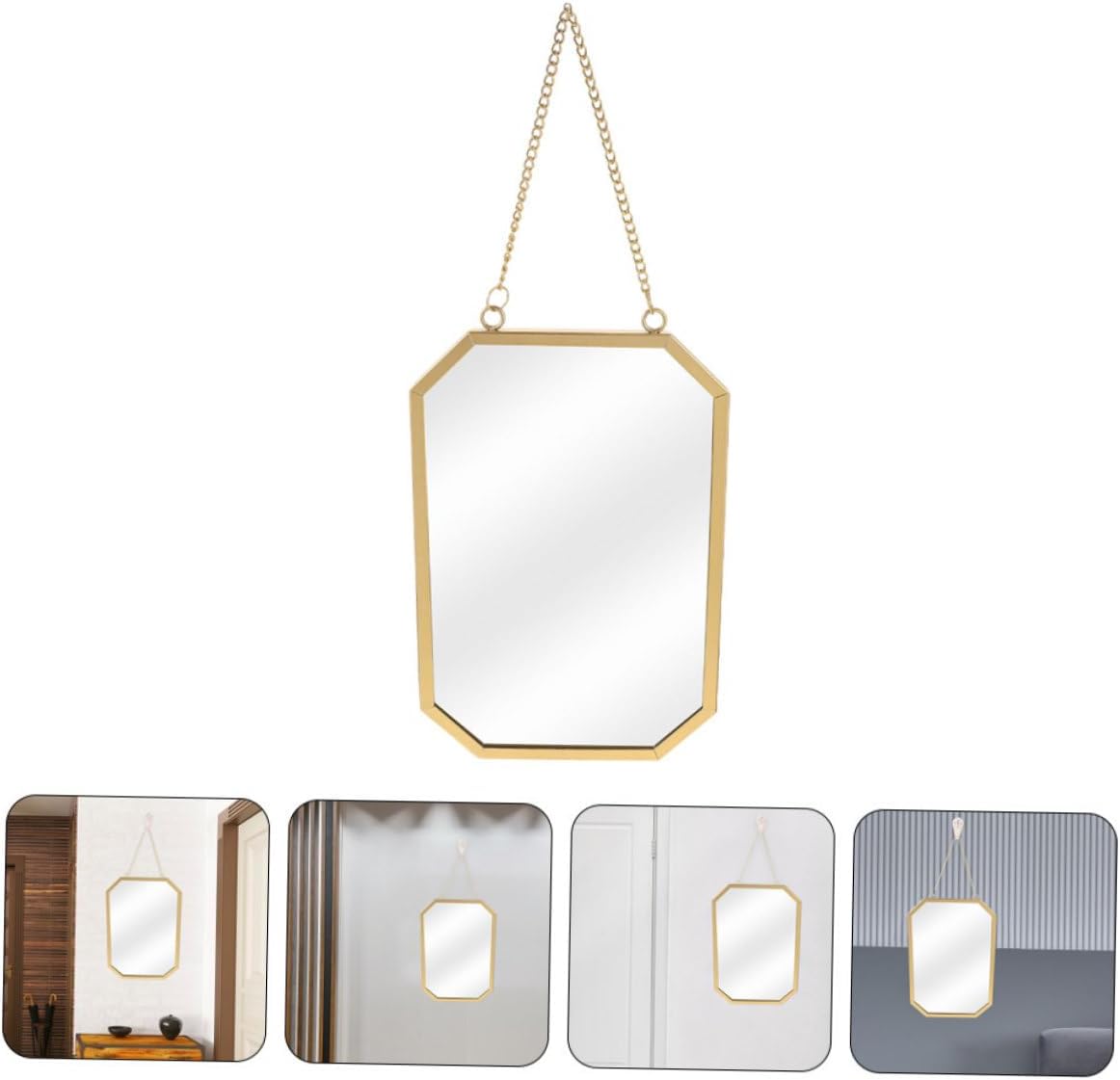GLEAVI Wall Hanging Decorative Mirror for Bathroom Vanity Bedroom Design