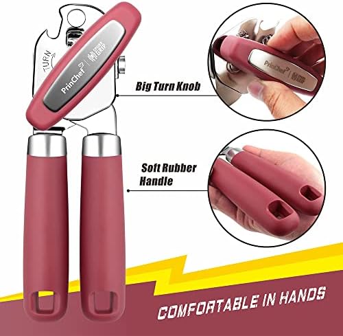 PrinChef Red Manual Can Opener with Magnet