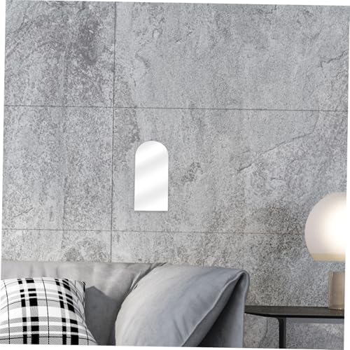 ORFOFE Round Pink Acrylic Mirror for Vanity