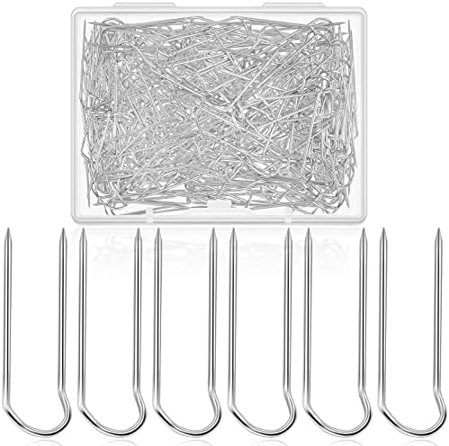 MTLEE 400PCS U Shaped Straight Pins for Quilting Jewelry Sewing