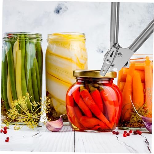 SHOWERORO Silver Manual Can Opener with Lid Lifter