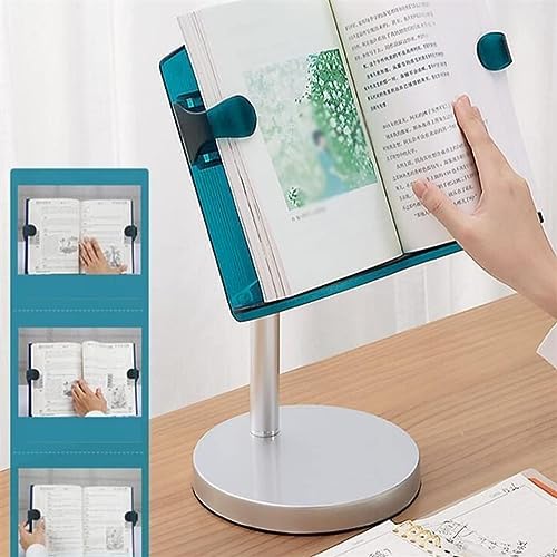JACCOS Adjustable Book Stand for Reading and Tablet Support - Green