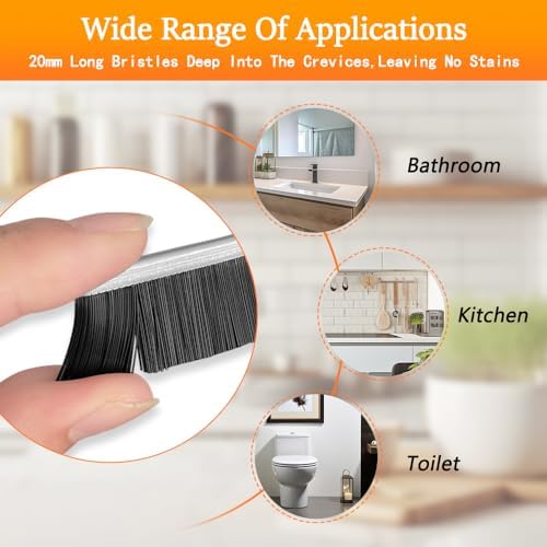 4PCS Crevice Cleaning Brush Set Multifunctional Gap Cleaner for Bathroom Kitchen Window Groove