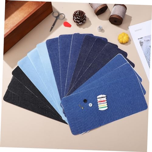 15 Pcs Iron-on Jeans Patches for Hole Repair and Fabric Decoration