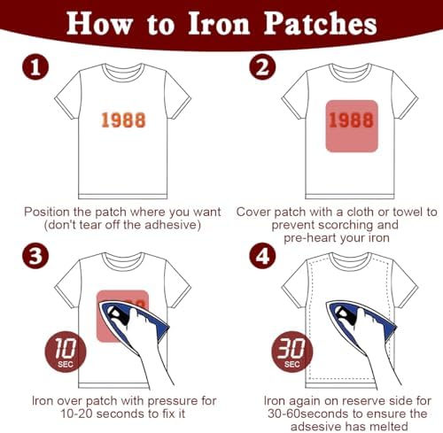 30PCS Embroidery Applique Patches - White 0-9 Iron On Numbers
