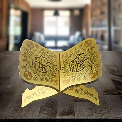 EUBUY X-Shaped Foldable Wooden Book Stand