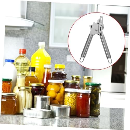 Mikinona Manual Can Opener with Lid Lifter and Anti-Slip Handle