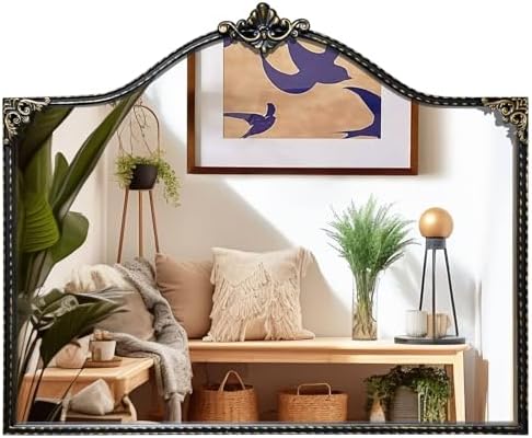 HEBOIX Black Vanity Mirror 47 x 20 Wall Decor
