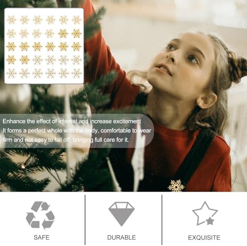 EXCEART 30Pcs Embroidered Snowflake Patches Christmas DIY Appliques