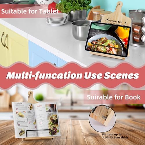 Funistree Cookbook Stand - Unique Retirement Gift for Women