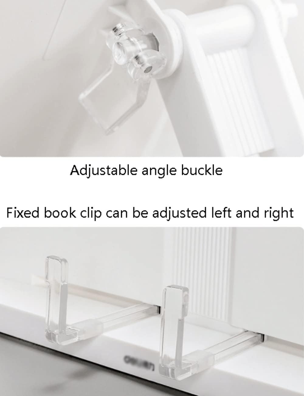 Adjustable Book Holder for Reading Portable Folding Kitchen Stand Pink Blue 106 Inches