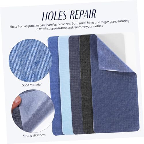 15 Pcs Iron-on Jeans Patches for Hole Repair and Fabric Decoration