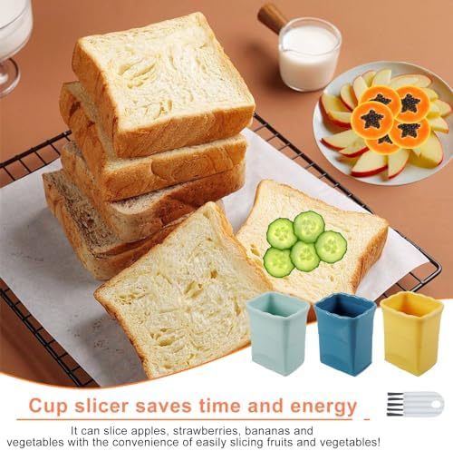 FALESOUL 3Pcs Cup Slicer with Gap Cleaning Brushes