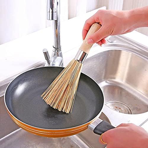 Hanging Bamboo Kitchen Brush with Wood Handle