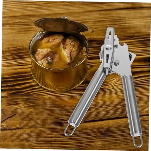Mikinona Manual Can Opener with Lid Lifter and Anti-Slip Handle
