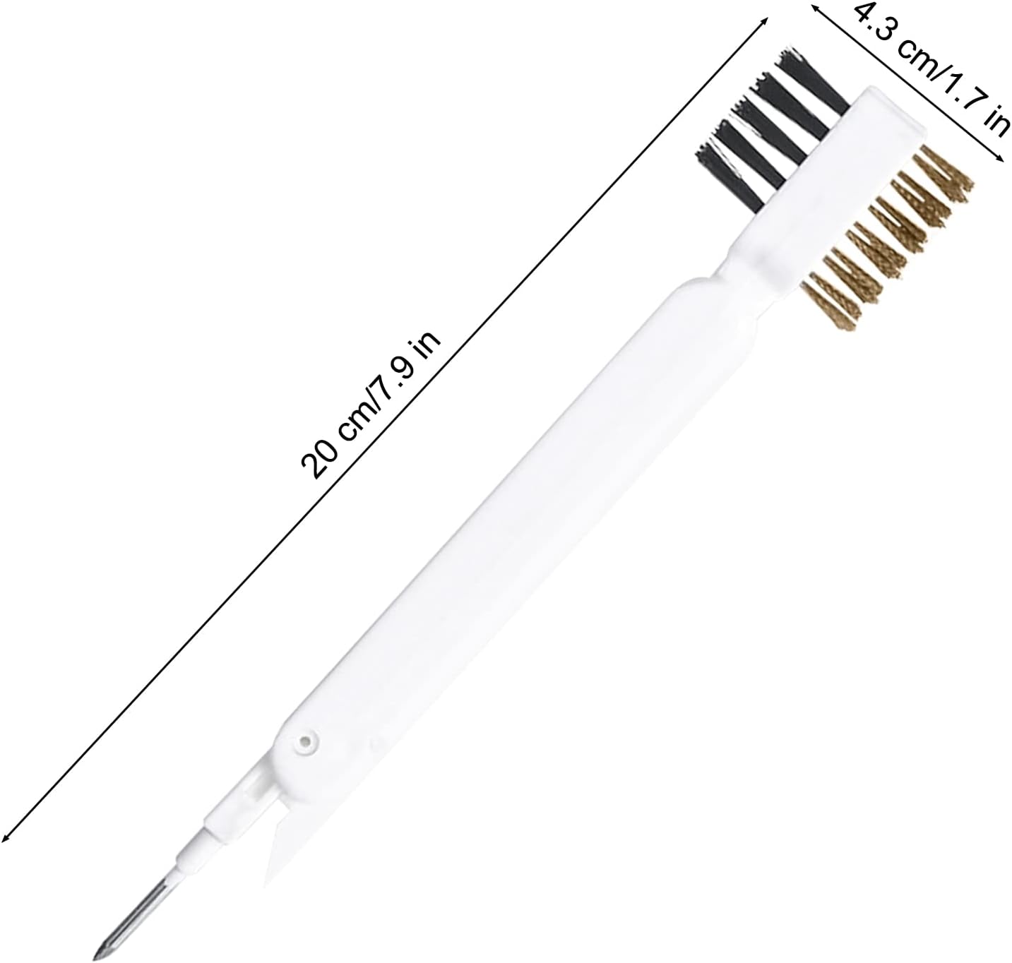 Zeckzoin Deep Gas Stove Cleaning Brush 4-in-1 with Scraper and Rotatable Nail