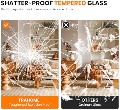 TRAHOME 20x30 Metal Frame Bathroom Wall Mirror