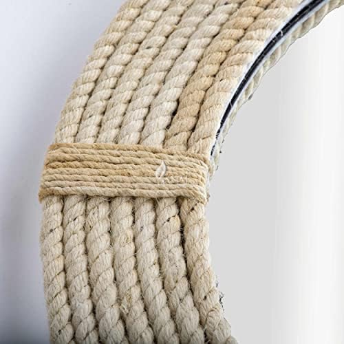 OUTRIGHT 9 Inch Round Wall Mirror for Bathroom and Living Room Decor