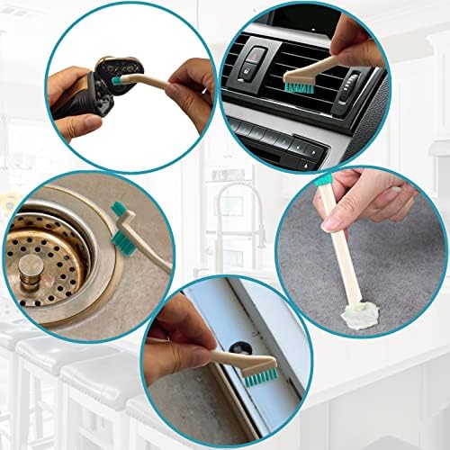 9 Pcs Small Cleaning Brush Set by ELEMGULY for Kitchen Window Keyboard