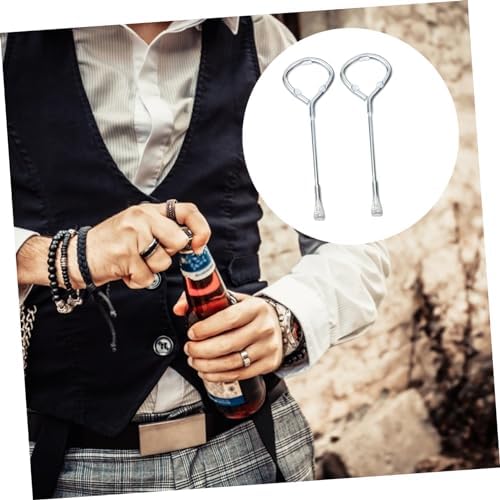 Artibetter Adjustable Can Opener Set with 2pcs Silver Handles